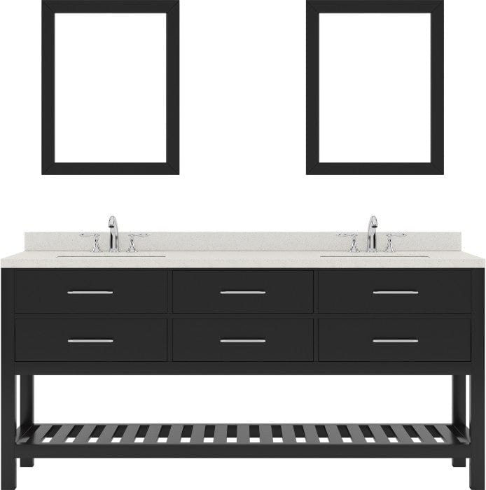 double sink bathroom vanity set with brushed nickel faucet