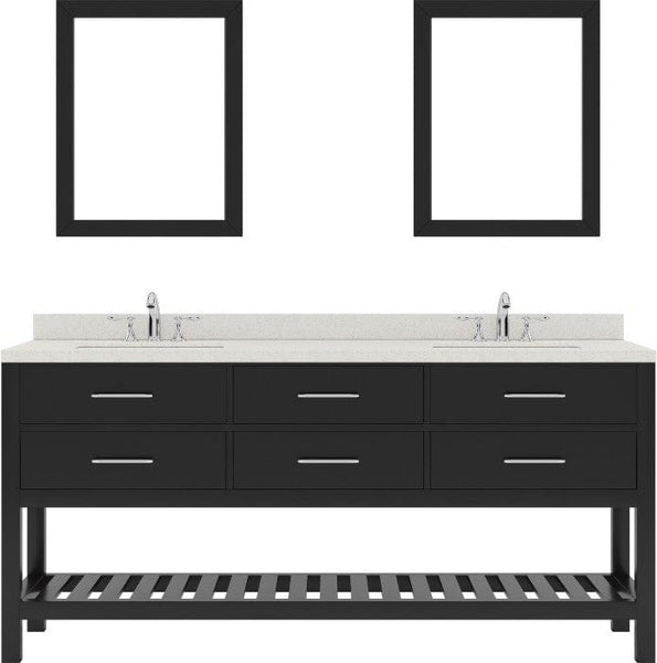 double sink bathroom vanity set with brushed nickel faucet