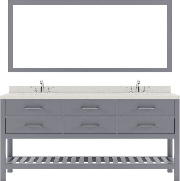 72 inch bathroom vanity set with brushed nickel faucet