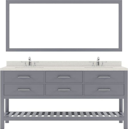 72 inch bathroom vanity set with brushed nickel faucet