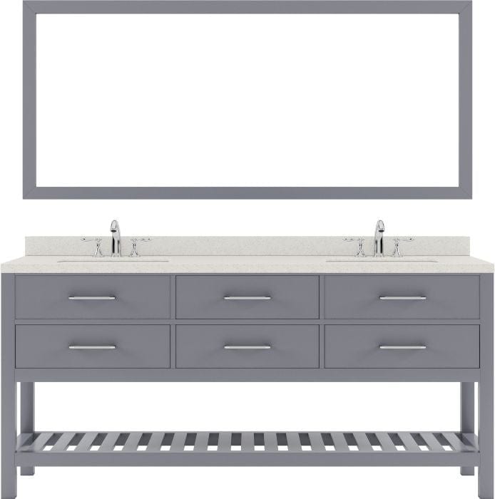 72 inch bathroom vanity set with polished chrome faucet