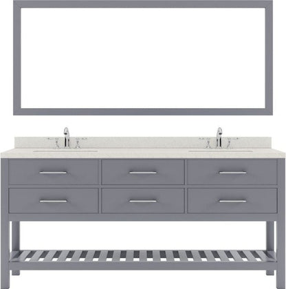 72 inch bathroom vanity set with polished chrome faucet