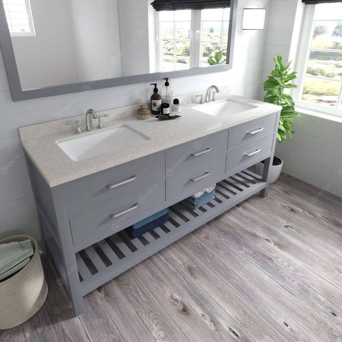 square undermount sink vanity