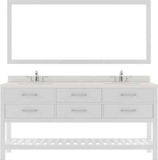 double undermount sink bathroom vanity with brushed nickel faucet