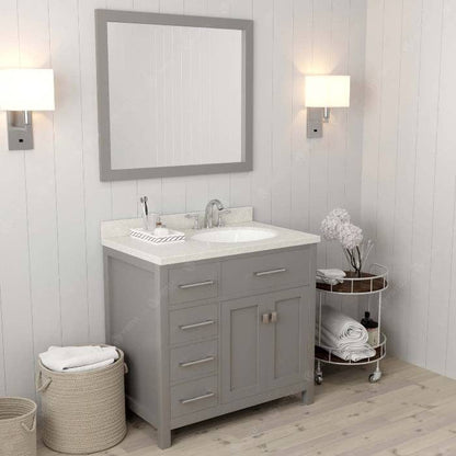 36 inch round sink bathroom vanity