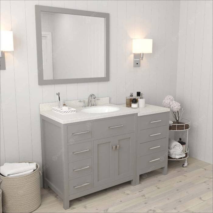 57 inch bathroom vanity set