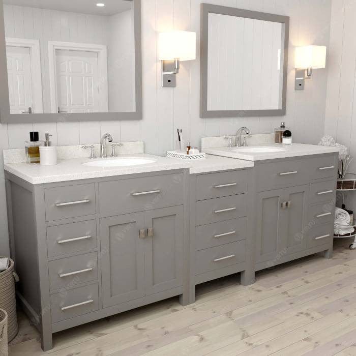 contemporary floor standing bathroom vanity