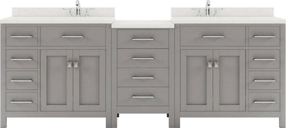 93 inch double sink bathroom vanity