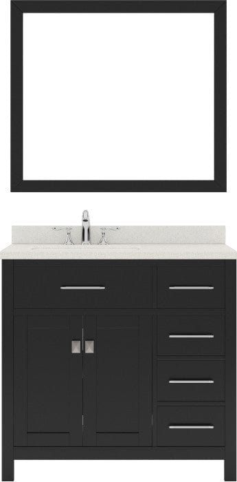 Espresso bathroom vanity set