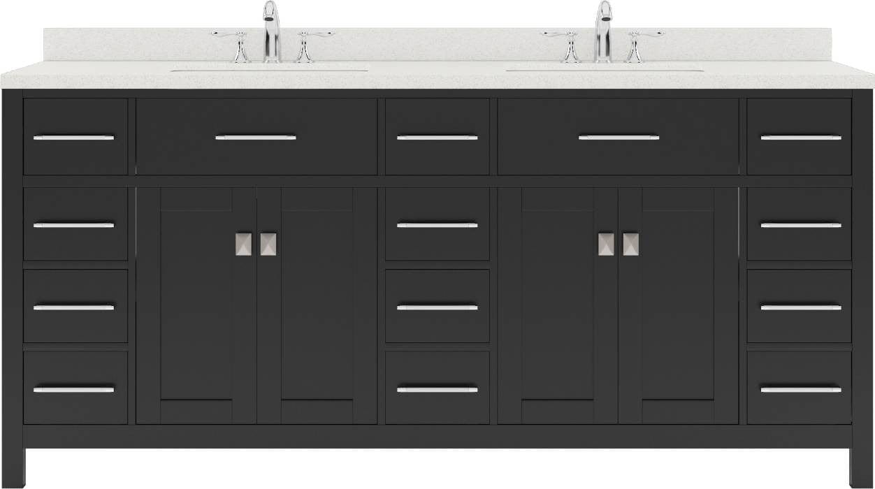 virtu double undermount sink vanity