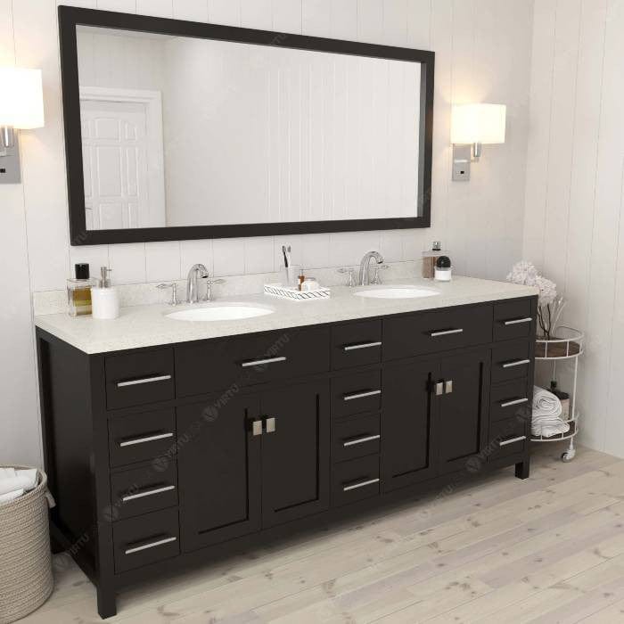 espresso double sink vanity