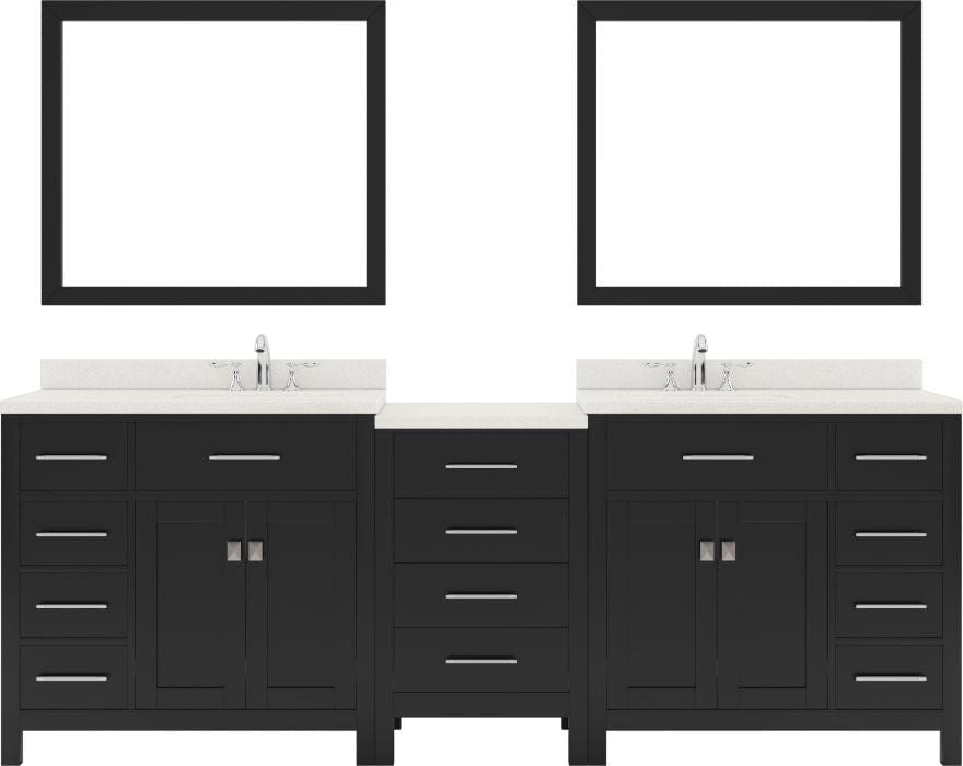 double sink bathroom vanity set with brushed nickel faucet