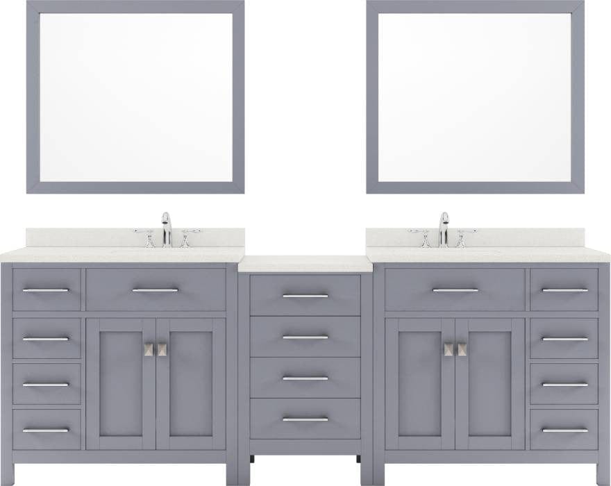 93 inch double sink bathroom vanity