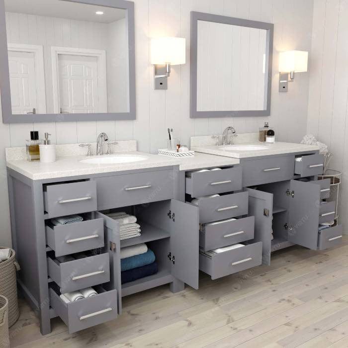 contemporary freestanding bathroom vanity