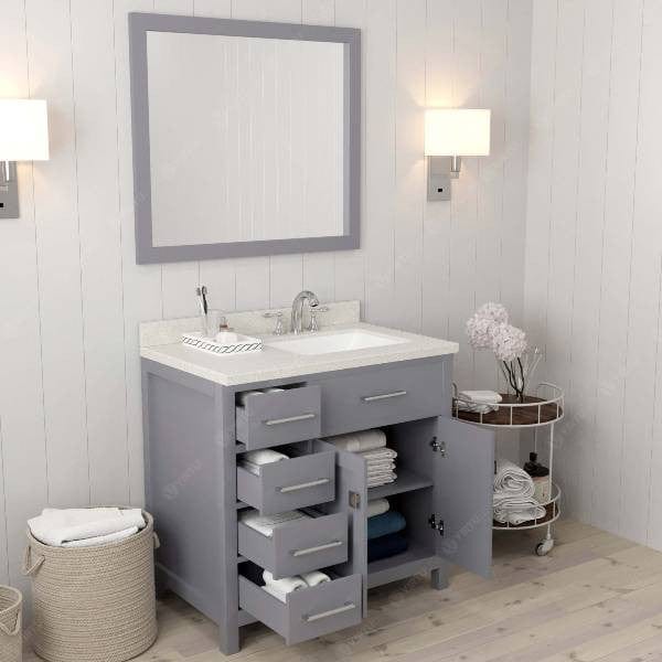 36 inch floor standing bathroom vanity