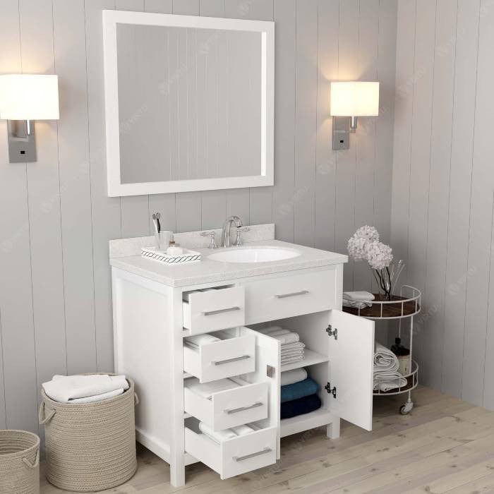 Virtu USA freestanding bathroom vanity