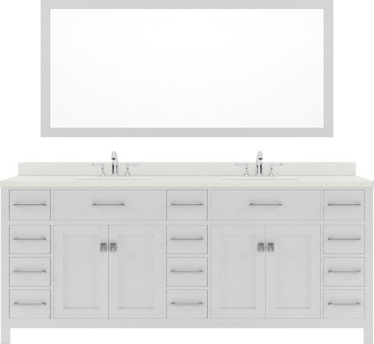 double sink bathroom vanity set with brushed nickel faucet