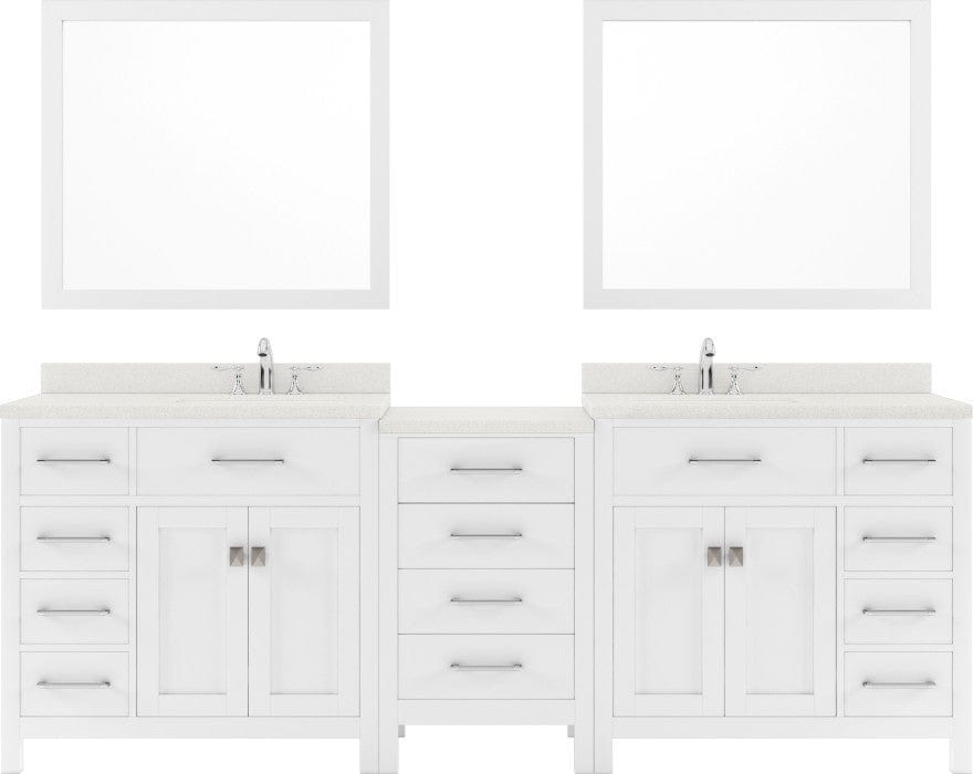 double sink bathroom vanity set with brushed nickel faucet