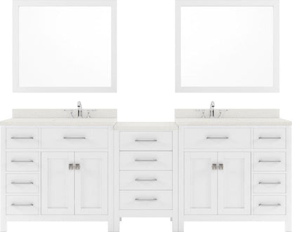 double sink bathroom vanity set with brushed nickel faucet