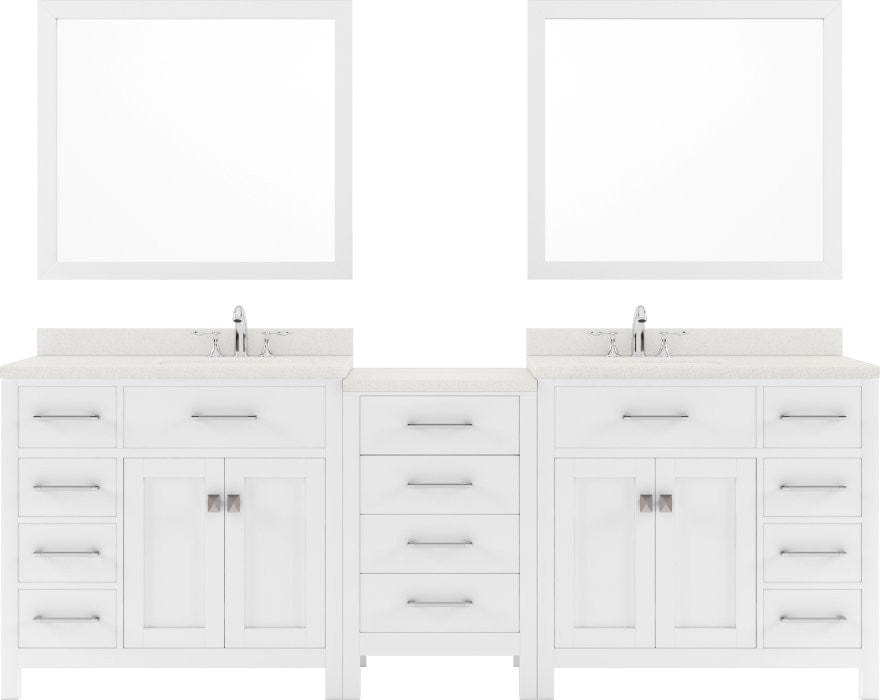 double sink bathroom vanity set with brushed nickel faucet