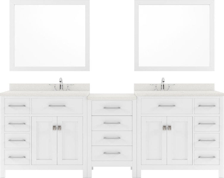 double sink bathroom vanity set with brushed nickel faucet