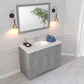 Elise 48" Single Bath Vanity in Gray with Cultured Marble Quartz Top perspective