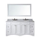 Virtu USA Talisa 72" Double Bathroom Vanity Set in White