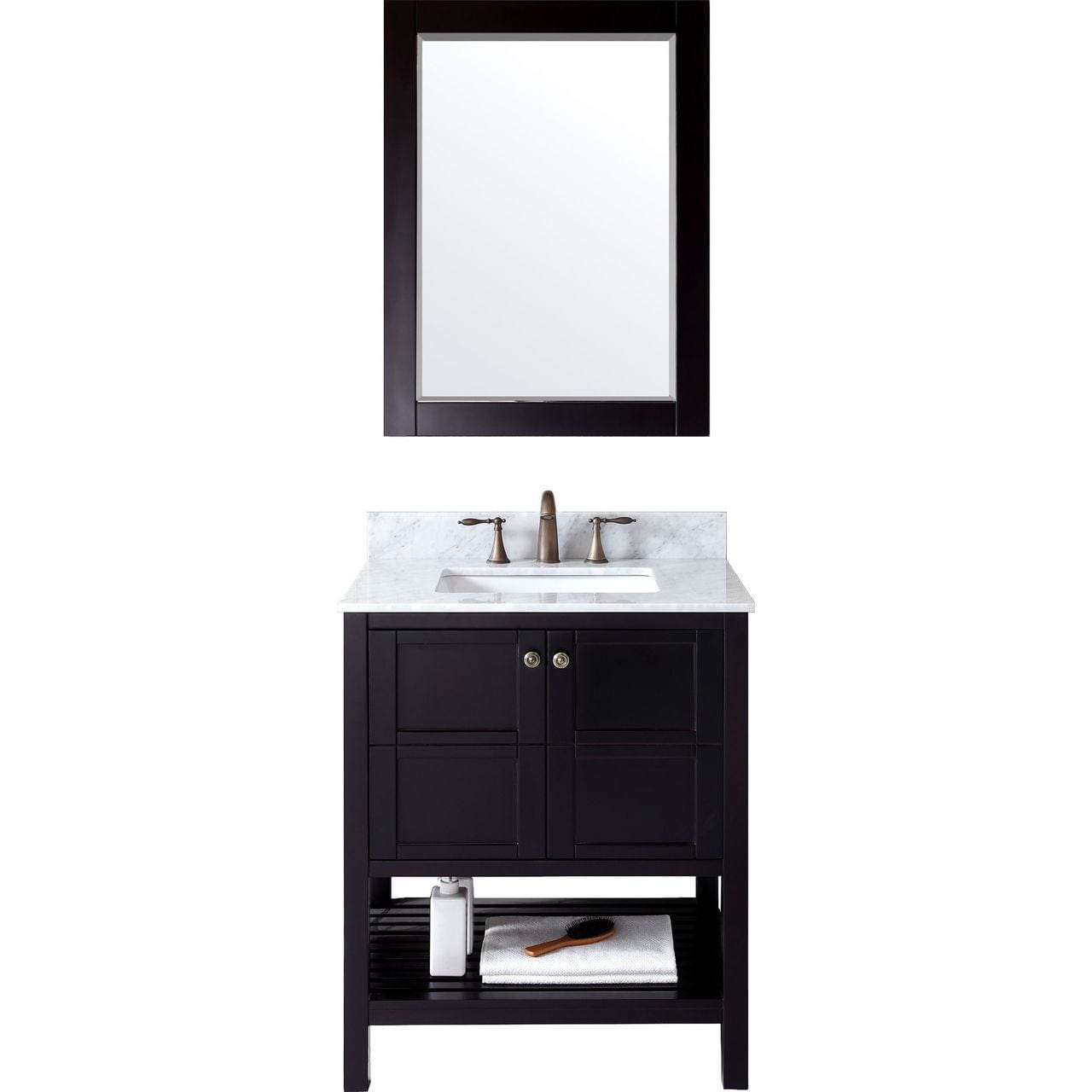 Virtu USA Winterfell 30" Single Bathroom Vanity Set in Espresso