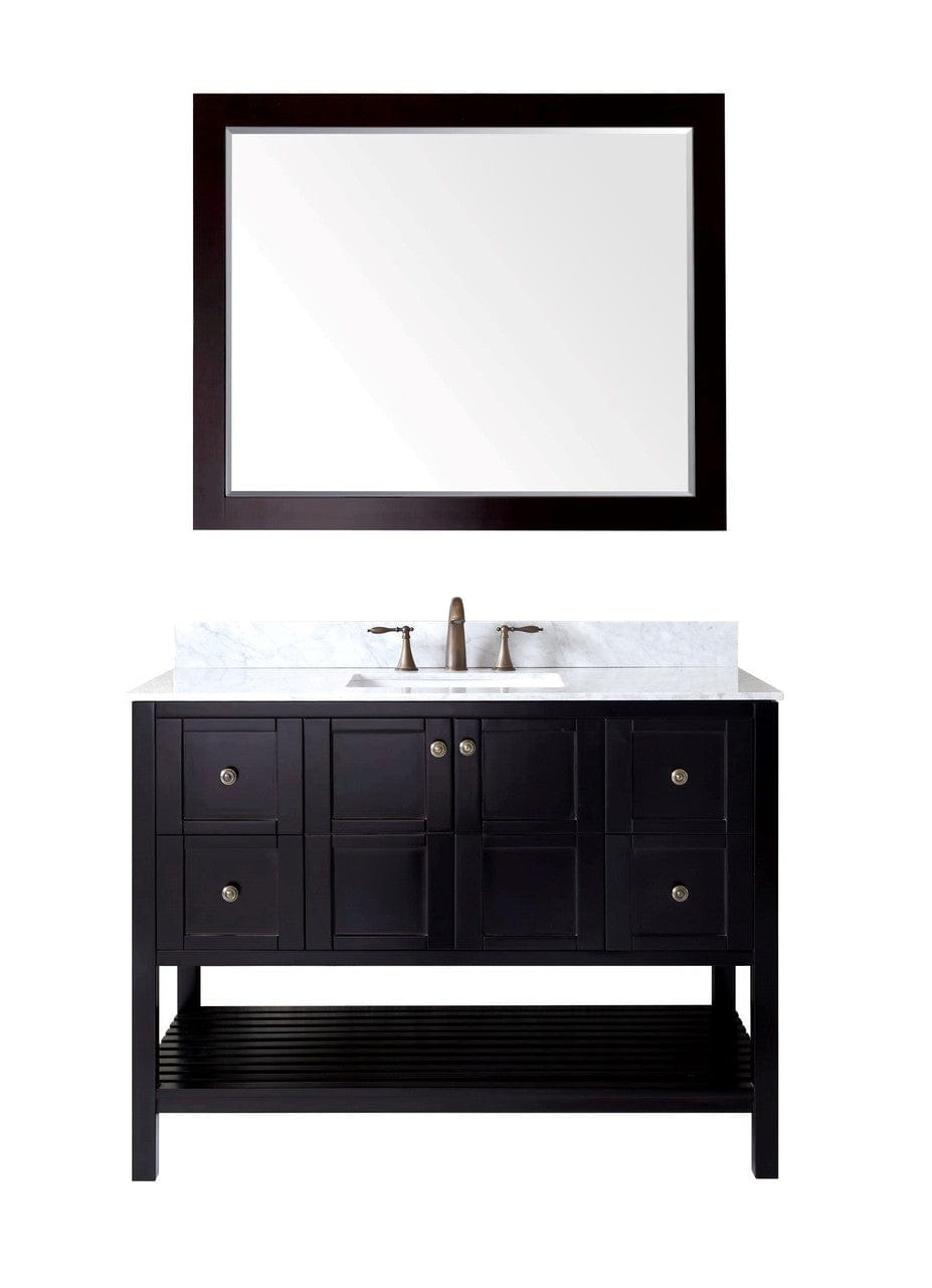 Virtu USA Winterfell 48" Single Bathroom Vanity Set in Espresso