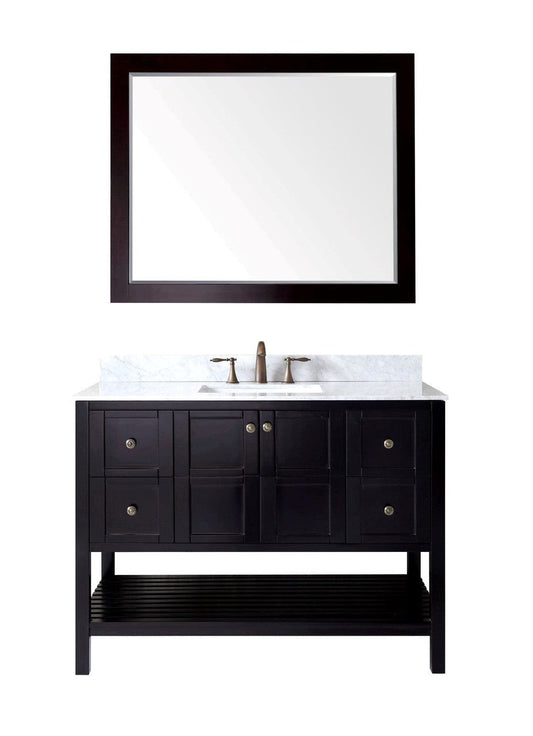 Virtu USA Winterfell 48" Single Bathroom Vanity Set in Espresso