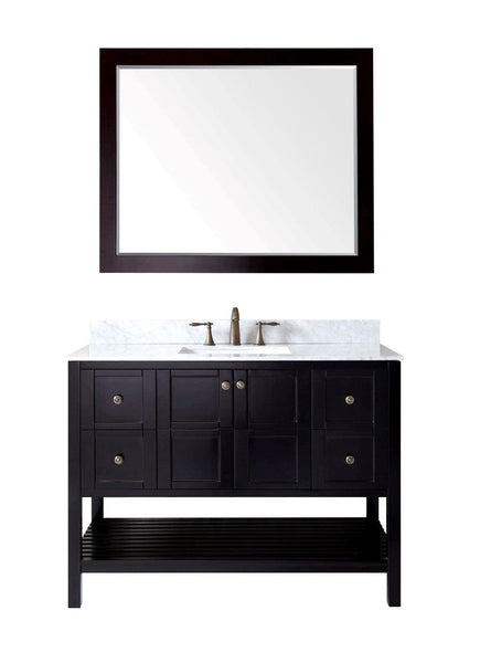 Virtu USA Winterfell 48 Single Bathroom Vanity Set in Espresso