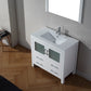 Virtu USA Dior 36 Single Bathroom Vanity Set in White w/ Ceramic Counter-Top | Integrated Sink