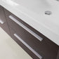Virtu USA Finley 54 Double Bathroom Vanity Set in Wenge w/ Polymarble Counter-Top