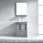 Virtu USA Zola 24 Single Bathroom Vanity Set in Grey