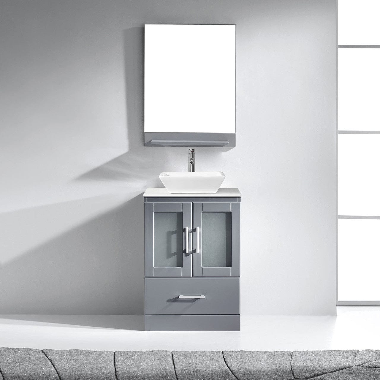 Virtu USA Zola 24 Single Bathroom Vanity Set in Grey