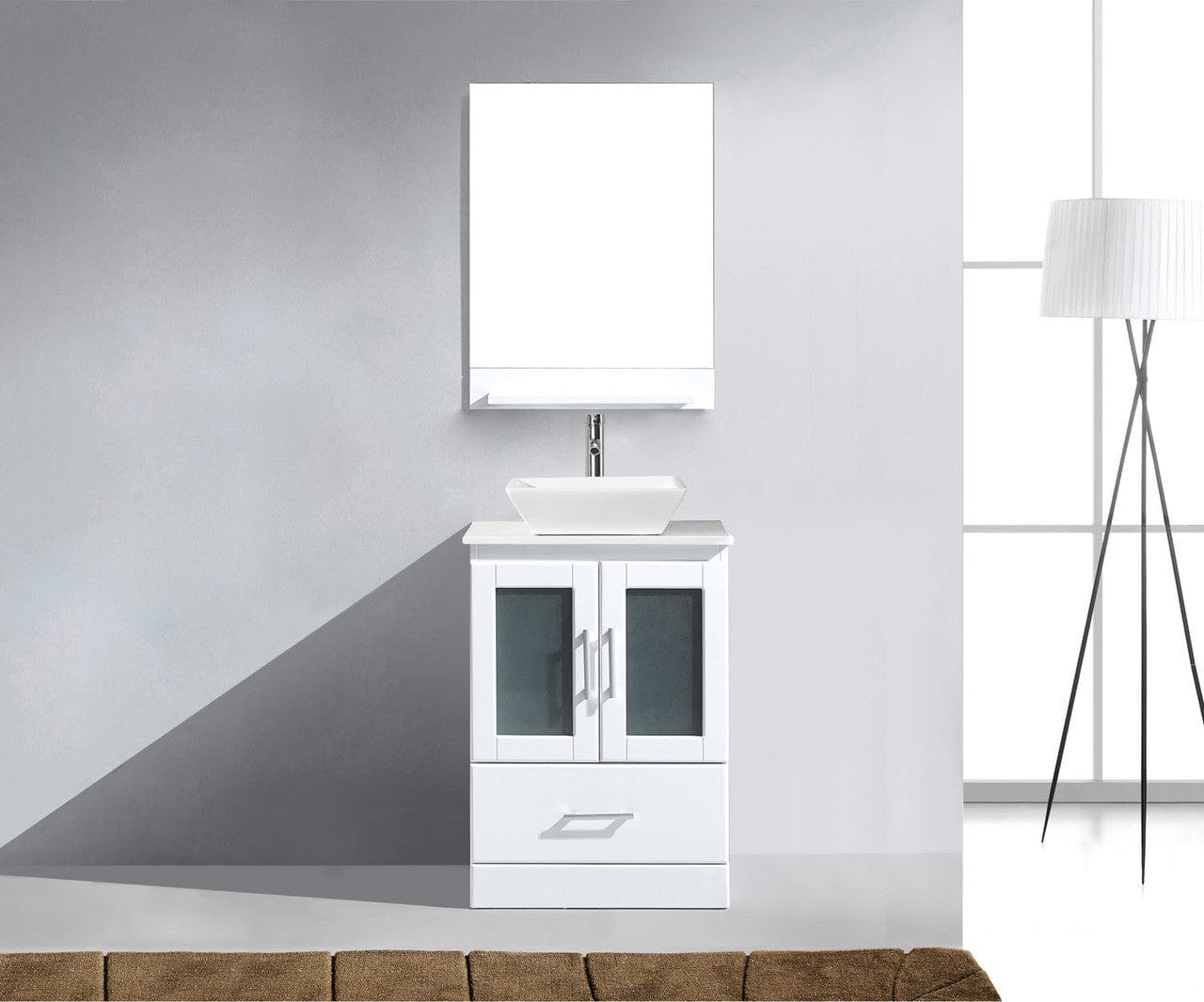 Virtu USA Zola 24 Single Bathroom Vanity Set in White