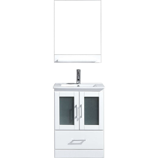 Virtu USA Zola 47" Single Bathroom Vanity Set in White