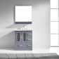 Virtu USA Zola 30 Single Bathroom Vanity Set in Grey