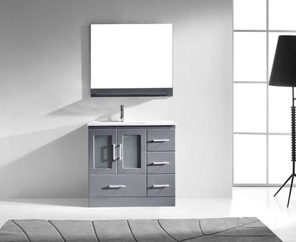 Virtu USA Zola 36 Single Bathroom Vanity Set in Grey