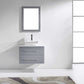 Virtu USA Marsala 29 Single Bathroom Vanity Set in Grey