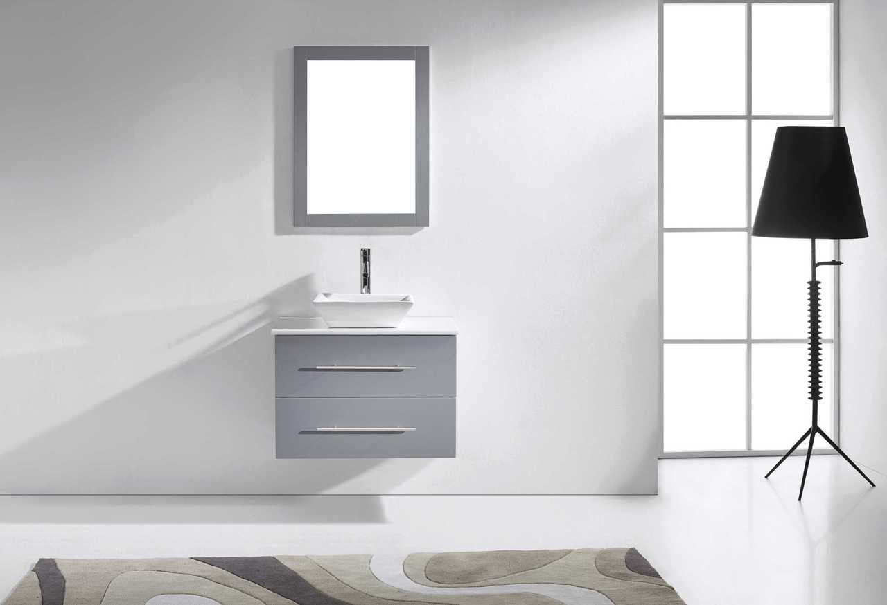 Virtu USA Marsala 29 Single Bathroom Vanity Set in Grey