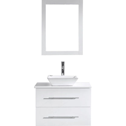 Virtu USA Marsala 29" Single Bathroom Vanity Cabinet Set in White