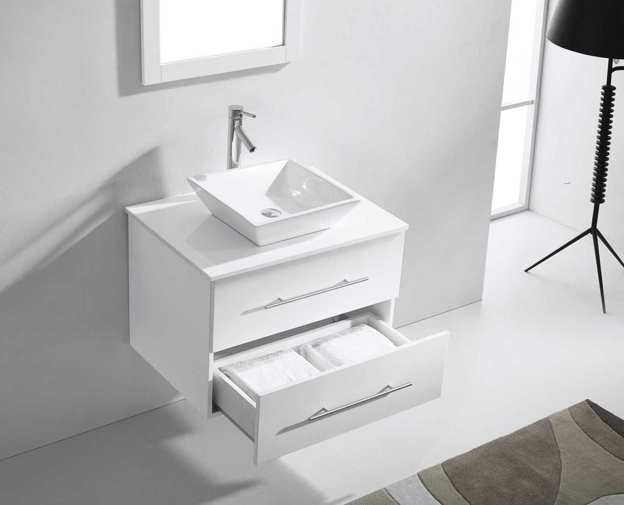 Virtu USA Marsala 29 Single Bathroom Vanity Set in White