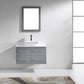 Virtu USA Marsala 35 Single Bathroom Vanity Set in Grey