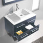 Virtu USA Marsala 35 Single Bathroom Vanity Set in Grey