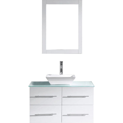 Virtu USA Marsala 35" Single Bathroom Vanity Set in White