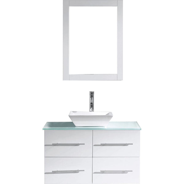 Virtu USA Marsala 35 Single Bathroom Vanity Set in White