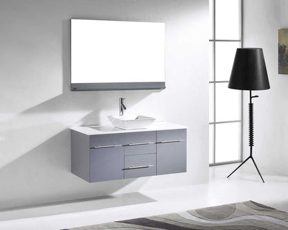 Virtu USA Marsala 48 Single Bathroom Vanity Set in Grey