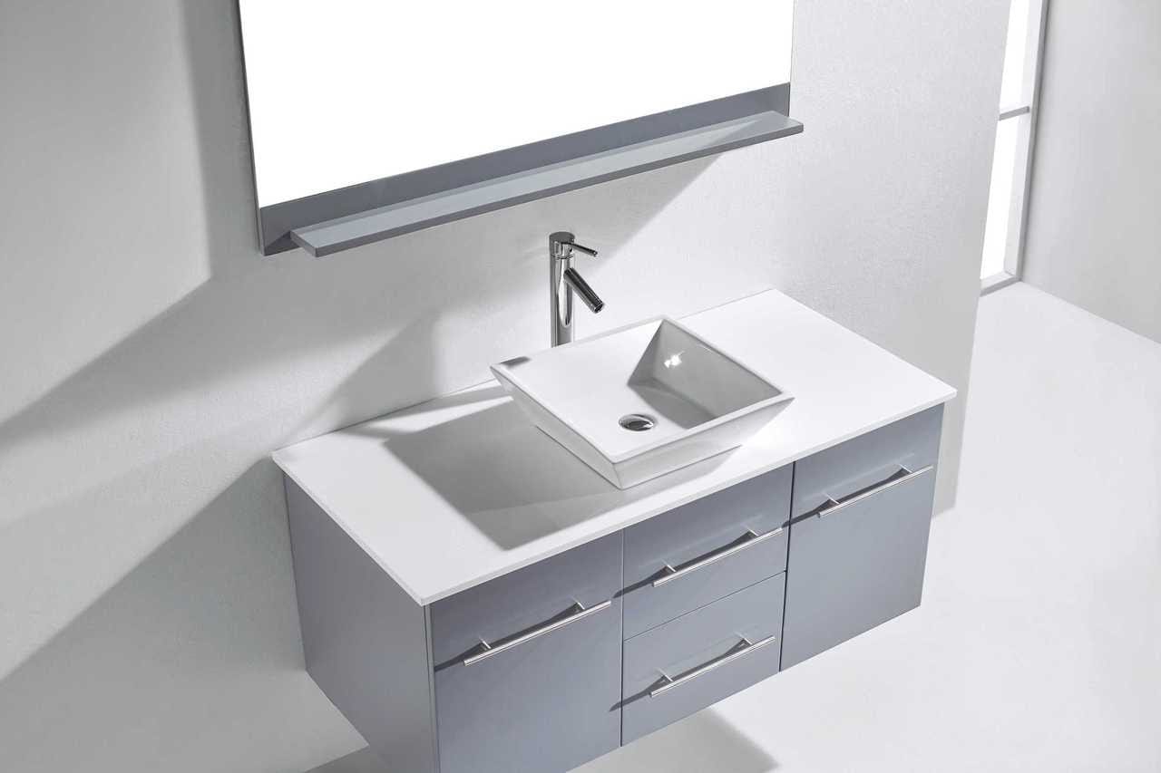 Virtu USA Marsala 48 Single Bathroom Vanity Set in Grey