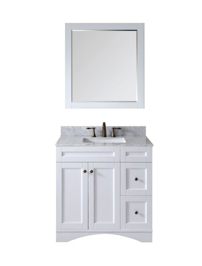 Virtu USA Elise 47" Single Bathroom Vanity Set in White
